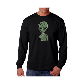 Men's Word Art Long Sleeve T-Shirt- Area 51