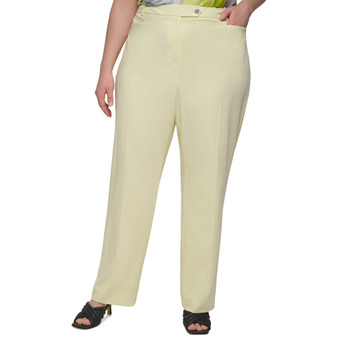 Plus Size Lux Modern-Fit Straight-Leg Pants