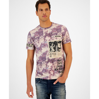 Men's Urban Flyer Graphic Tie Dye Crewneck Short-Sleeve T-Shirt