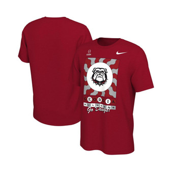 Men's Red Georgia Bulldogs College Football Playoff 2022 Peach Bowl Media Night T-shirt