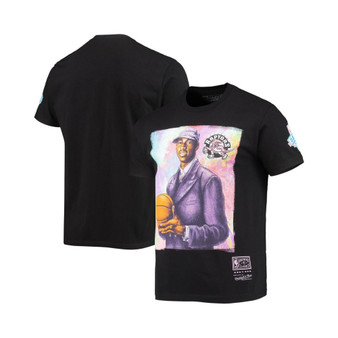 Men's Tracy Mcgrady Black Toronto Raptors Hardwood Classics Draft Day Colorwash T-shirt