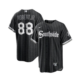 Men's Luis Robert Black Chicago White Sox City Connect Replica Player Jersey