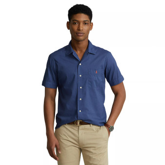 Classic Fit Woven Camp Shirt