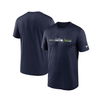Men's College Navy Seattle Seahawks Horizontal Lockup Legend T-shirt