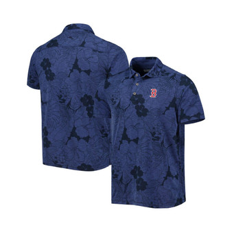 Men's Navy Boston Red Sox Miramar Blooms Polo Shirt