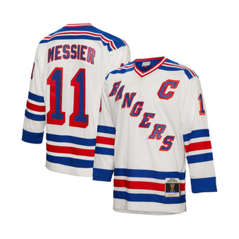 Men's Mark Messier White New York Rangers 1993 Blue Line Player Jersey