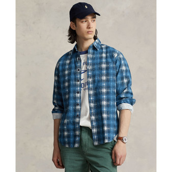 Men's Cotton Classic-Fit Plaid-Print Flannel Shirt