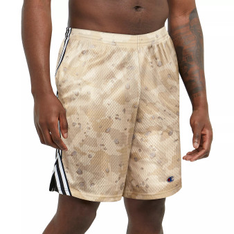 Men's Camo-Print Mesh-Lined 9" Shorts