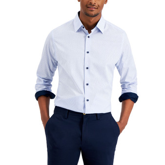 Men's Dot Stripe Shirt, Created for Macy's