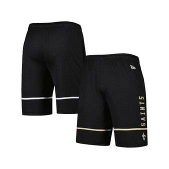 Men's Black New Orleans Saints Combine Authentic Rusher Training Shorts