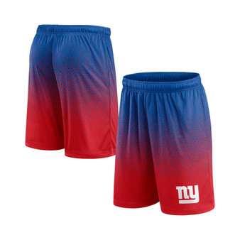 Men's Branded Royal, Red New York Giants Ombre Shorts