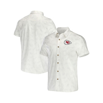 Men's NFL x Darius Rucker Collection by White Kansas City Chiefs Woven Button-Up T-shirt