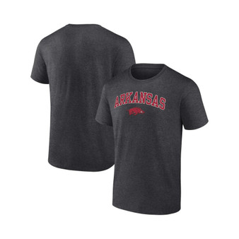 Men's Branded Heather Charcoal Arkansas Razorbacks Campus T-shirt