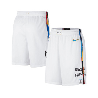Men's White Brooklyn Nets 2022/23 City Edition Swingman Shorts