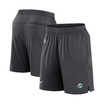 Men's Anthracite Miami Dolphins Sideline Performance Shorts