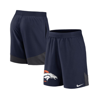 Men's Navy Denver Broncos Stretch Performance Shorts