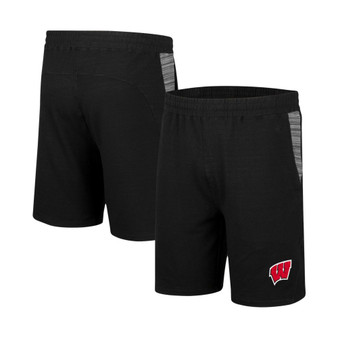 Men's Black Wisconsin Badgers Wild Party Shorts