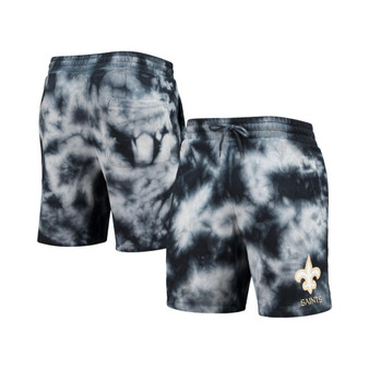 Men's Black New Orleans Saints Tie-Dye Shorts