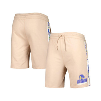 Men's Tan Golden State Warriors Team Stripe Shorts