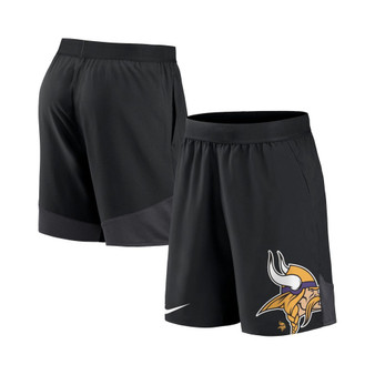 Men's Black Minnesota Vikings Stretch Performance Shorts