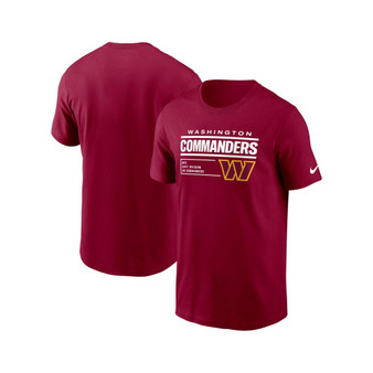 Men's Burgundy Washington Commanders Division Essential T-shirt