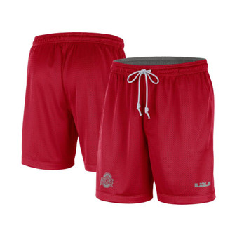 Men's x LeBron James Scarlet, Gray Ohio State Buckeyes Reversible Performance Shorts