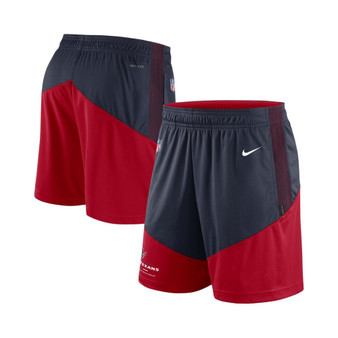 Men's Navy, Red Houston Texans Primary Lockup Performance Shorts