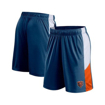 Men's Branded Navy Chicago Bears Prep Colorblock Shorts