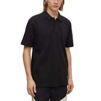 Men's Waffle Structure Polo Shirt
