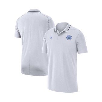 Men's Brand White North Carolina Tar Heels Coaches Performance Polo Shirt