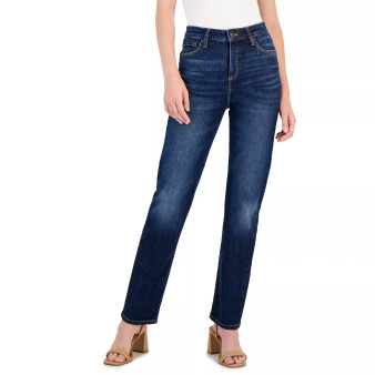 Women's High-Rise Straight-Leg Jeans, Created for Macy's