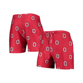 Men's Scarlet Ohio State Buckeyes Flagship Allover Print Jam Shorts