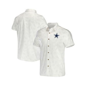 Men's NFL x Darius Rucker Collection by White Dallas Cowboys Woven Button-Up T-shirt