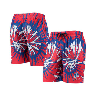 Men's Red New England Patriots Retro Static Mesh Lounge Shorts