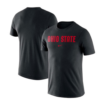 Men's Black Ohio State Buckeyes Essential Wordmark T-shirt