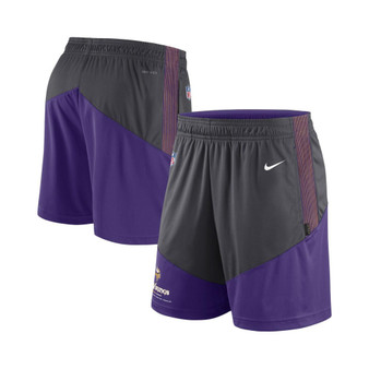 Men's Anthracite, Purple Minnesota Vikings Primary Lockup Performance Shorts
