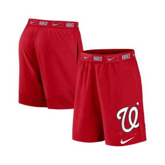 Men's Red Washington Nationals Bold Express Performance Shorts