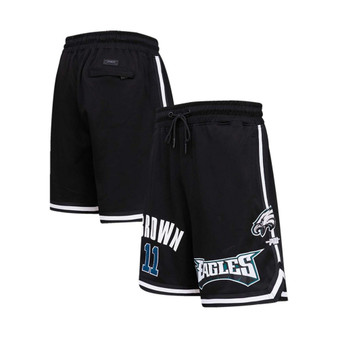 Men's A.J. Brown Black Philadelphia Eagles Player Name and Number Shorts
