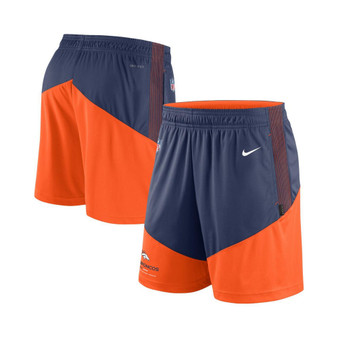Men's Navy, Orange Denver Broncos Primary Lockup Performance Shorts