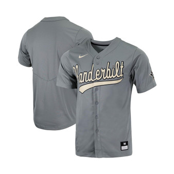 Men's Charcoal Vanderbilt Commodores Replica Full-Button Baseball Jersey