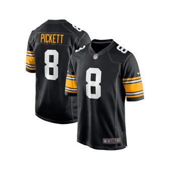 Men's Kenny Pickett Black Pittsburgh Steelers 2022 NFL Draft First Round Pick Game Player Jersey