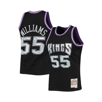 Men's Jason Williams Black Sacramento Kings 2000-01 Hardwood Classics 75th Anniversary Diamond Swingman Jersey