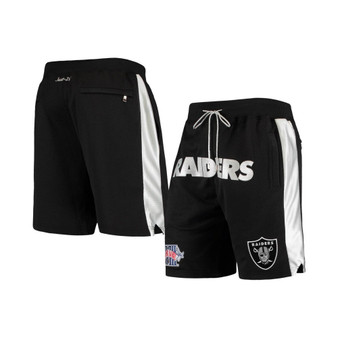Men's Black Las Vegas Raiders Just Don Gold-Tone Rush Shorts