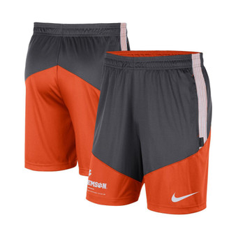 Men's Anthracite and Orange Clemson Tigers Team Performance Knit Shorts