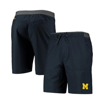 Men's Navy Michigan Wolverines Twisted Creek Omni-Shield Shorts