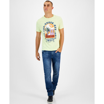 Men's Eco Palm Window Textured Logo Graphic T-Shirt