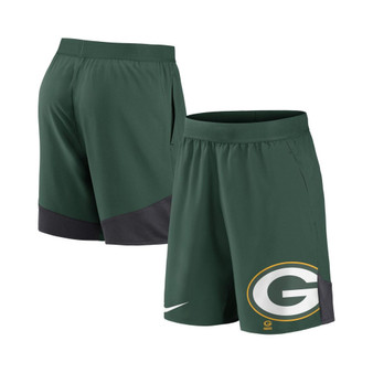 Men's Green Green Bay Packers Stretch Performance Shorts