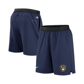 Men's Navy Milwaukee Brewers Authentic Collection Flex Vent Max Performance Shorts