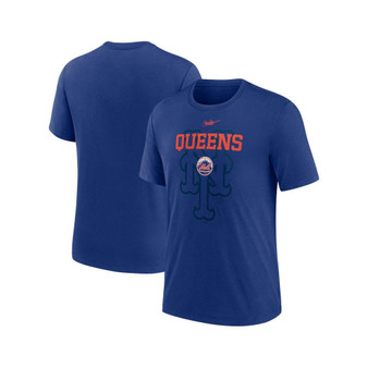 Men's Royal New York Mets Rewind Retro Tri-Blend T-shirt