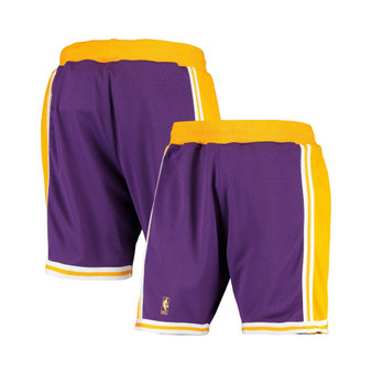 Men's Purple Los Angeles Lakers 1996-1997 Hardwood Classics Throwback Authentic Shorts